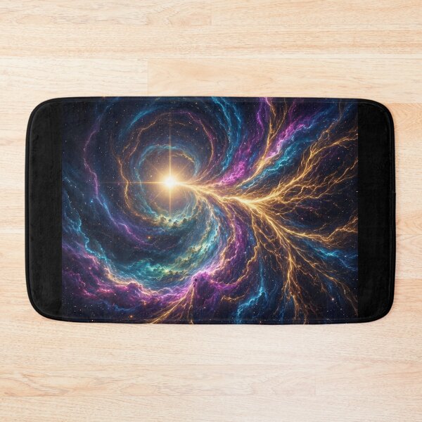 Item preview, Gold Convergence II - Golden Nebula Galaxy Cosmic Wall Art Print designed and sold by OandSDesigns23.