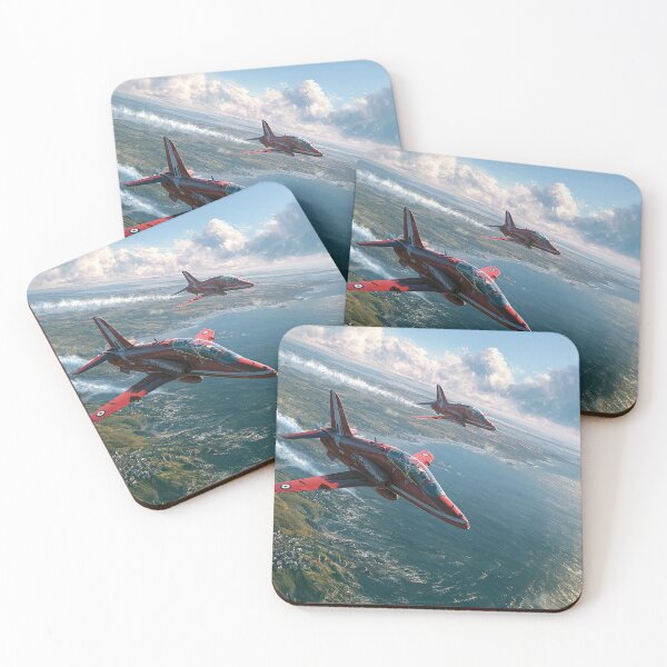 Item preview, Red Arrows Across the Coastal Sky designed and sold by Skyframe Aviation.