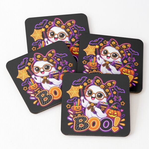 Item preview, Spooky Teacher Ghost Halloween Pumpkin Bat Cute designed and sold by QuiteOrbit.