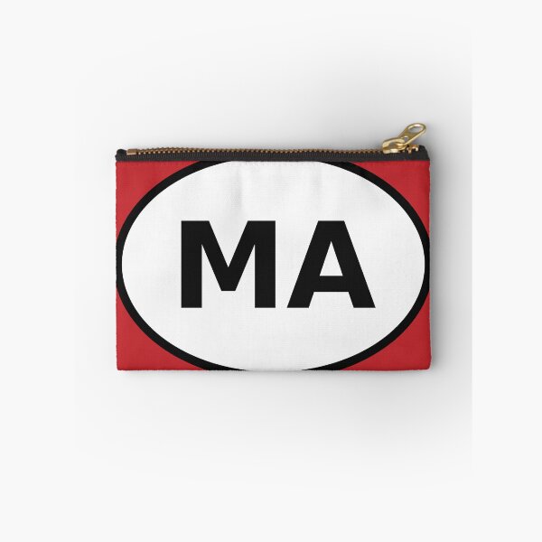 Item preview, Morocco MA International Oval Sticker · Minimalist Global Travel Identity designed and sold by The Digital Compass.