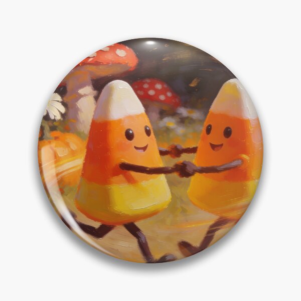Item preview, Cute Candy Corn Friends Autumn Pumpkin Dance Halloween Art designed and sold by cr6zym1nd.