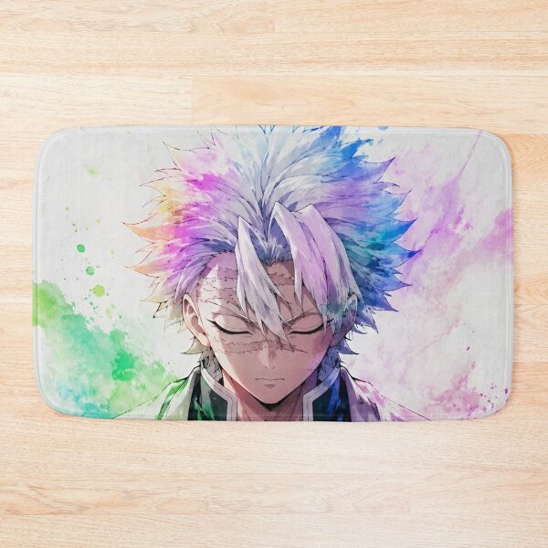 Item preview, Sanemi Shinazugawa Watercolor Portrait – Wind Hashira Anime Art designed and sold by Dyan4.