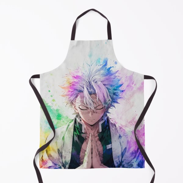 Item preview, Sanemi Shinazugawa Watercolor Portrait – Wind Hashira Anime Art designed and sold by Dyan4.