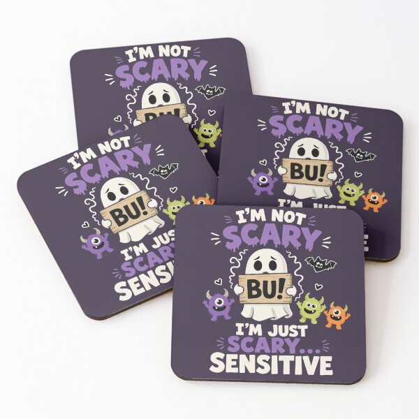 Item preview, Im Not Scary Im Just Scary Sensitive Ghost designed and sold by CloudyCatArt.