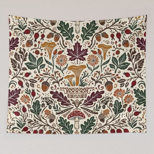 Item preview, Cozy Autumn Forest Seamless Pattern designed and sold by Ivy-Triggs.