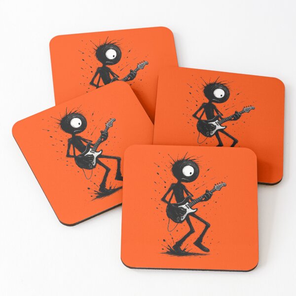 Item preview, Moody Shadow Creature Playing Guitar designed and sold by MarCinu Art.