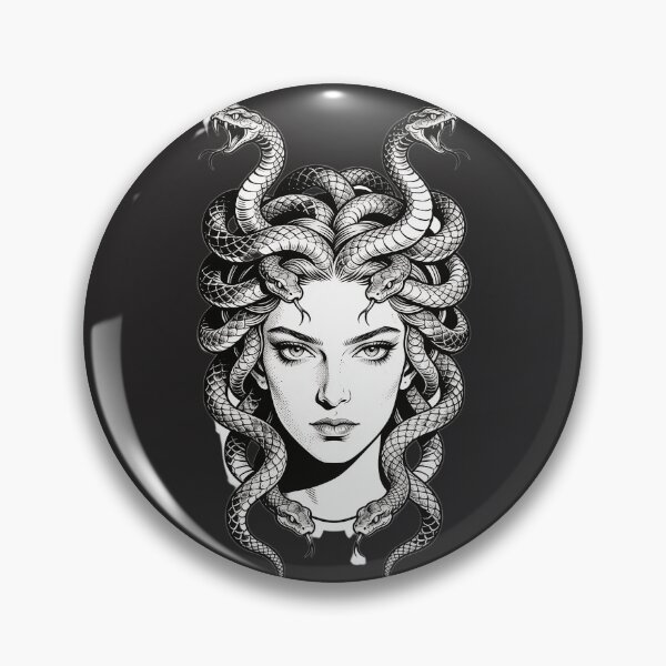 Item preview, Vintage Medusa Gorgon — Neo-Traditional Tattoo designed and sold by GodsMonsterss.