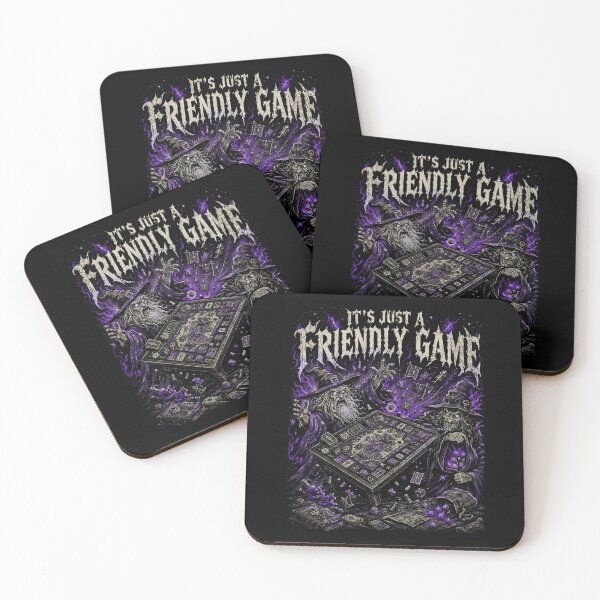 Item preview, Its Just A Friendly Game Funny Wizard Board Game Rage Fantasy Tabletop RPG Meme designed and sold by Yellowriversss.