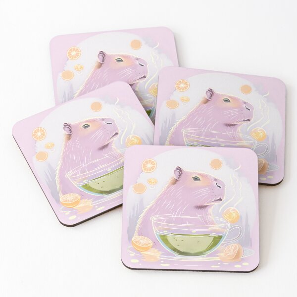 Item preview, Matcha Soak Capybara designed and sold by ONYX Pixee.