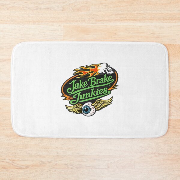 Item preview, Jake Brake Junkies Retro Flaming Skull Apparel | Best Buy designed and sold by JeremyMcs.