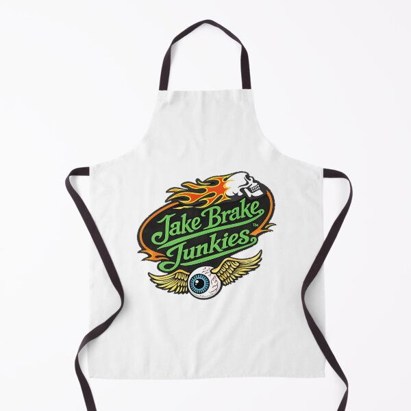 Item preview, Jake Brake Junkies Retro Flaming Skull Apparel | Best Buy designed and sold by JeremyMcs.