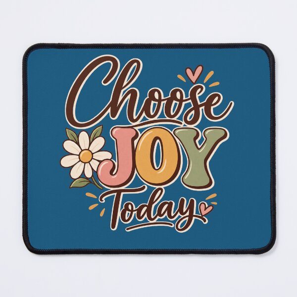 Item preview, Choose Joy Today Retro Groovy Daisy Flower Positive Quote Typography designed and sold by SeJaa.