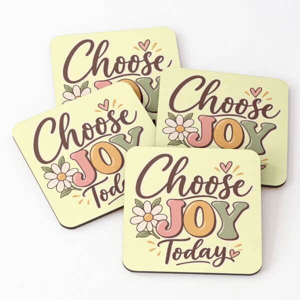 Item preview, Choose Joy Today Retro Groovy Daisy Flower Positive Quote Typography designed and sold by SeJaa.
