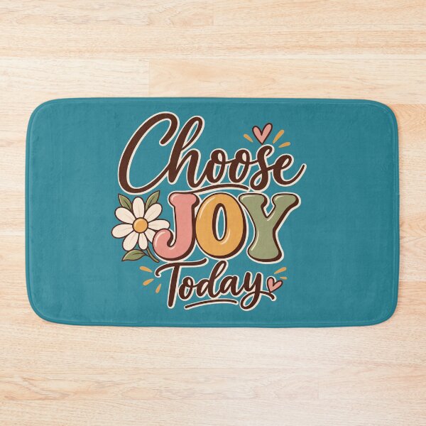 Item preview, Choose Joy Today Retro Groovy Daisy Flower Positive Quote Typography designed and sold by SeJaa.