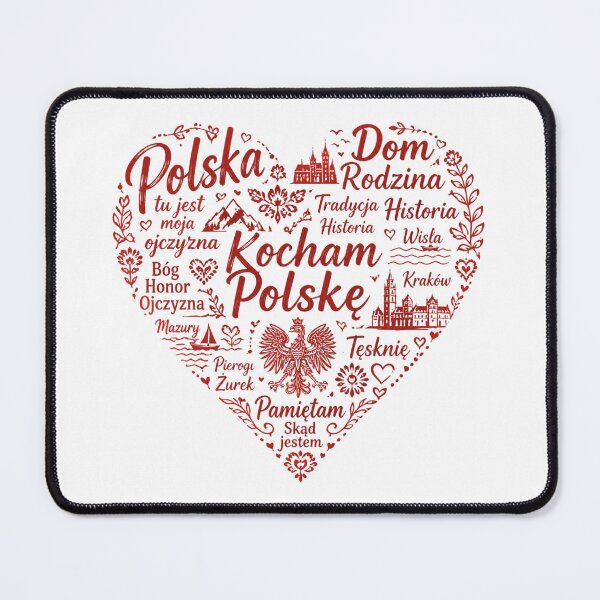 Item preview, A large heart featuring a description of Poland, for Poles living abroad. designed and sold by Periush.