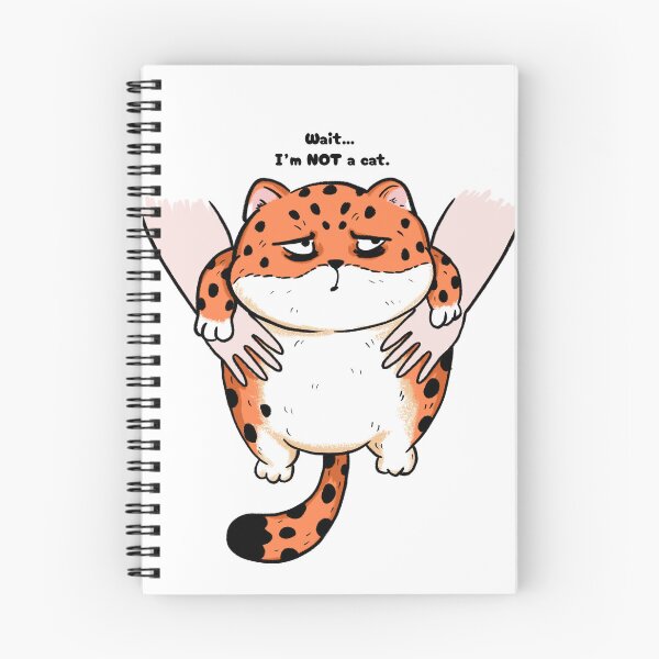 Item preview, Funny Cheetah Not a Cat Meme designed and sold by Moody Critters.
