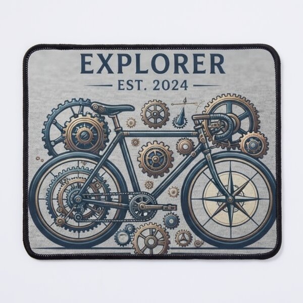 Item preview, Urban Cycling Explorer Vintage Bicycle Gear Design designed and sold by mdsakibhossain.