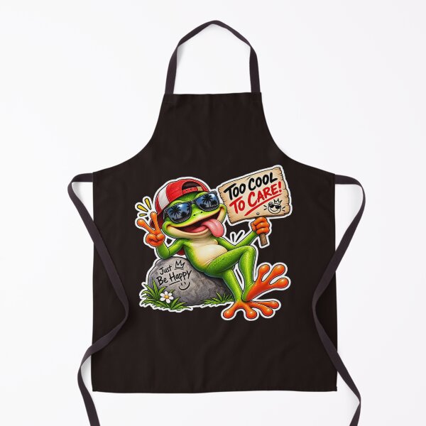 Item preview, Funny Cool Frog Sticker – Too Cool to Care Frog with Sunglasses designed and sold by ujjawal.