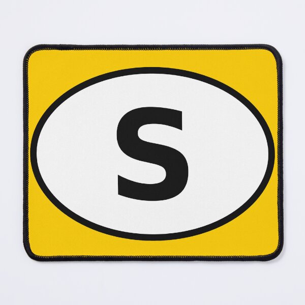 Item preview, Sweden S International Oval Sticker · Minimalist Scandinavian Travel Identity designed and sold by The Digital Compass.