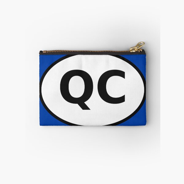 Item preview, Quebec QC International Oval Sticker · Minimalist Canadian Travel Identity designed and sold by The Digital Compass.