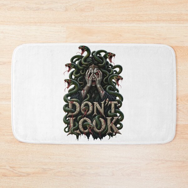 Item preview, Don't Look - Scary Medusa Greek Mythology Horror Art designed and sold by HorrorWorldWeb.