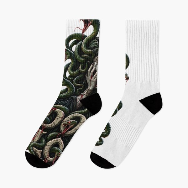 Item preview, Don't Look - Scary Medusa Greek Mythology Horror Art designed and sold by HorrorWorldWeb.