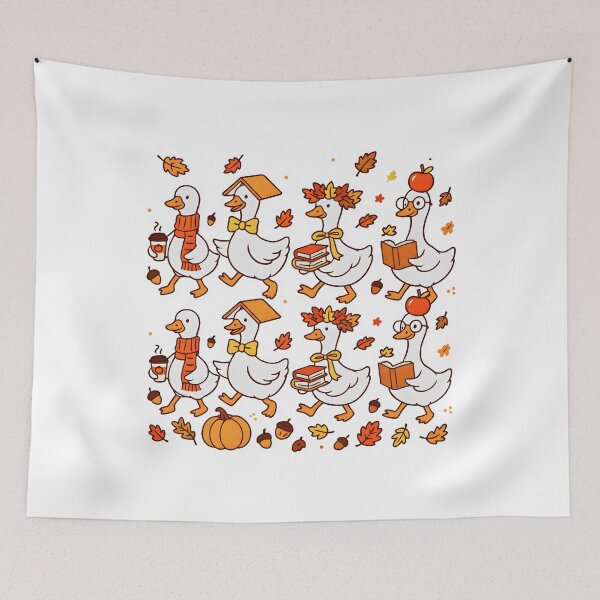 Item preview, Funny Fall Geese Teacher Autumn Classroom School Book Lover Graphic designed and sold by pedri05.