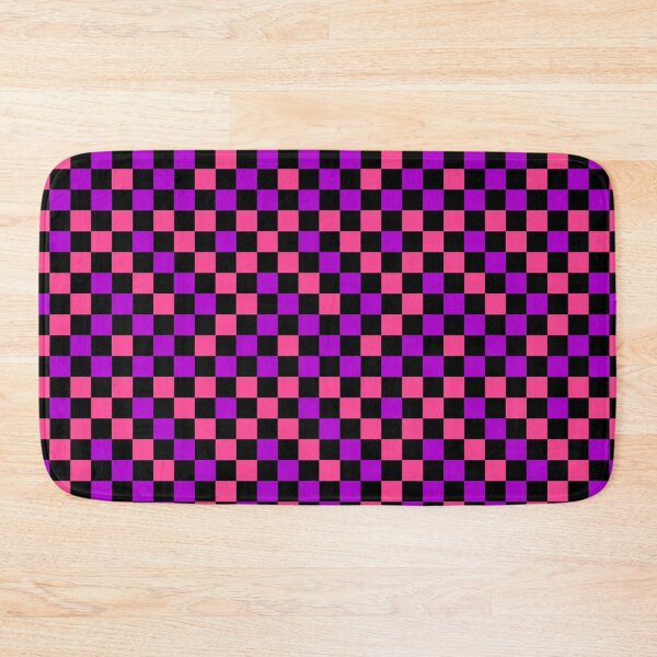 Item preview, Pink Purple and Black Checkered Design   designed and sold by PatternTitan.