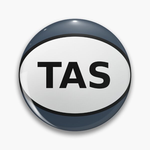 Item preview, Tasmania TAS International Oval Sticker · Minimalist Australian Travel Identity designed and sold by The Digital Compass.