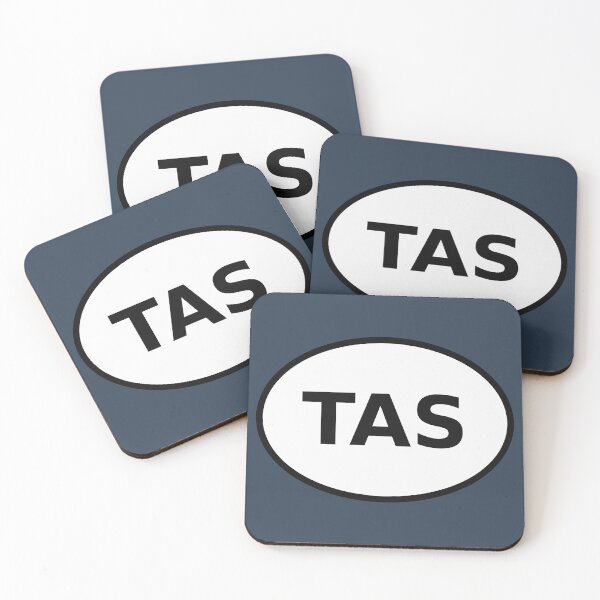 Item preview, Tasmania TAS International Oval Sticker · Minimalist Australian Travel Identity designed and sold by The Digital Compass.