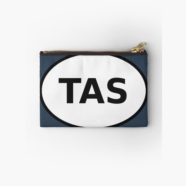 Item preview, Tasmania TAS International Oval Sticker · Minimalist Australian Travel Identity designed and sold by The Digital Compass.