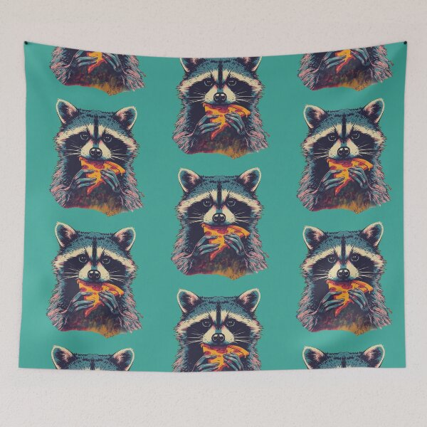 Item preview, ? Pizza Raccoon – Funny Food Lover Design designed and sold by mrworld000.