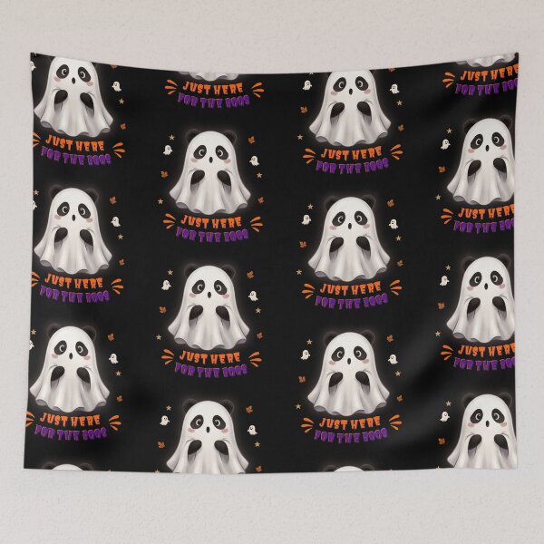 Item preview, Cute Ghost Panda Just Here For The Boos Halloween Art designed and sold by EnginerdStudio.