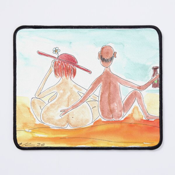 Item preview, Summertime, Nudist Couple designed and sold by Anke‘s Bazaar.
