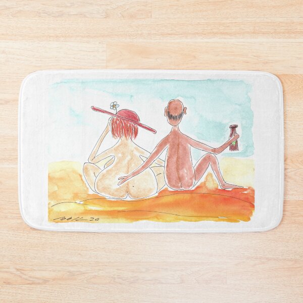 Item preview, Summertime, Nudist Couple designed and sold by Anke‘s Bazaar.