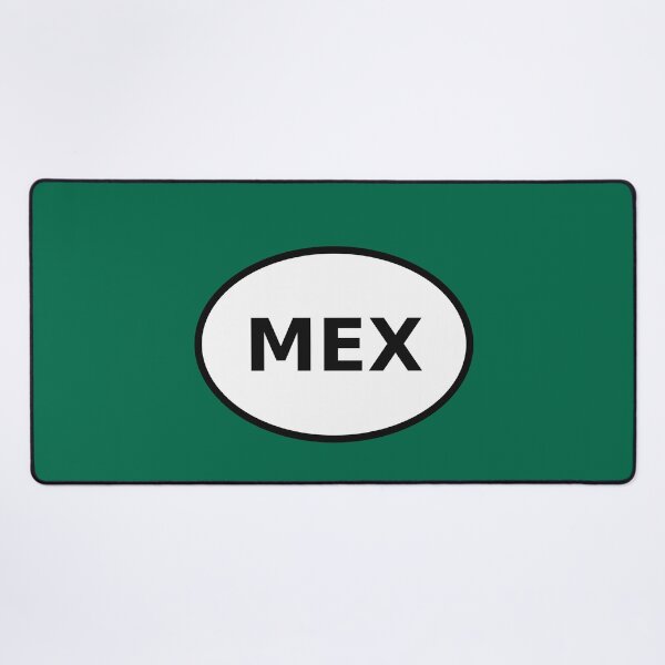 Item preview, Mexico MEX International Oval Sticker · Minimalist Global Travel Identity designed and sold by The Digital Compass.