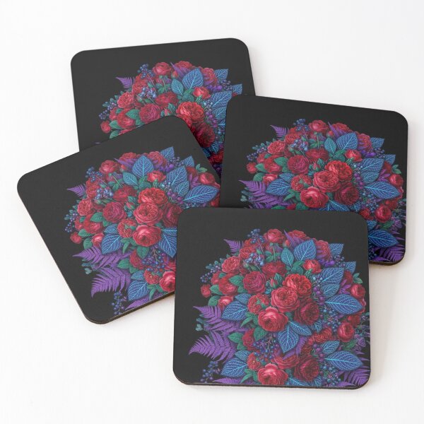 Item preview, Midnight Majesty: Gilded Roses & Monstera 2 designed and sold by Graphinity-Studio.