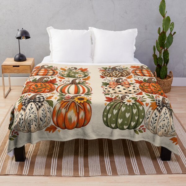 Item preview, Patterned Autumn Pumpkin Grid Vintage Cottagecore Fall Graphic designed and sold by PACS0011.