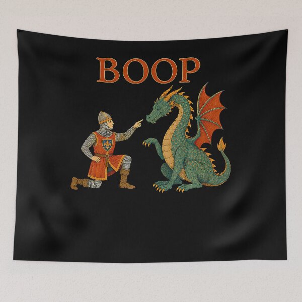 Item preview, Boop Medieval Times Art Knight Dragon designed and sold by Averybennett23.