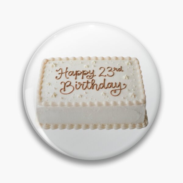 Item preview, Happy 23rd birthday 23 cute adorable cake party vanilla white kawaii designed and sold by CheeseBlueprint.