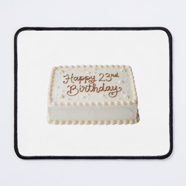 Item preview, Happy 23rd birthday 23 cute adorable cake party vanilla white kawaii designed and sold by CheeseBlueprint.