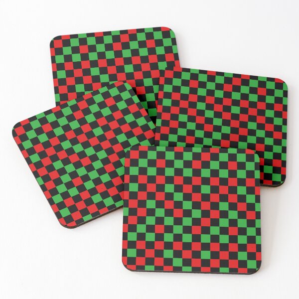 Item preview, Red Green and Black Checkered Design   designed and sold by PatternTitan.