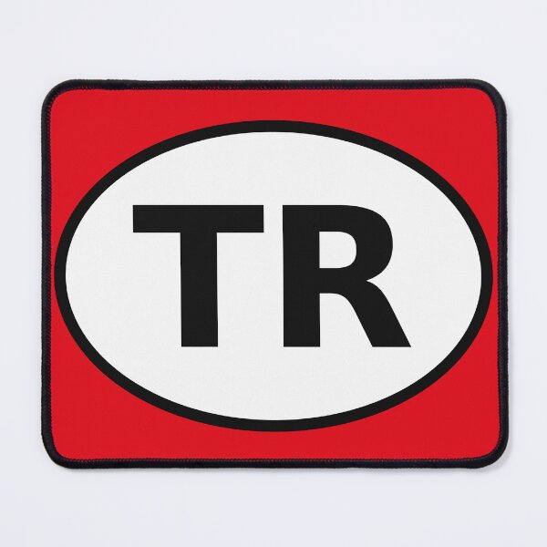 Item preview, Türkiye TR International Oval Sticker · Minimalist Global Travel Identity designed and sold by The Digital Compass.