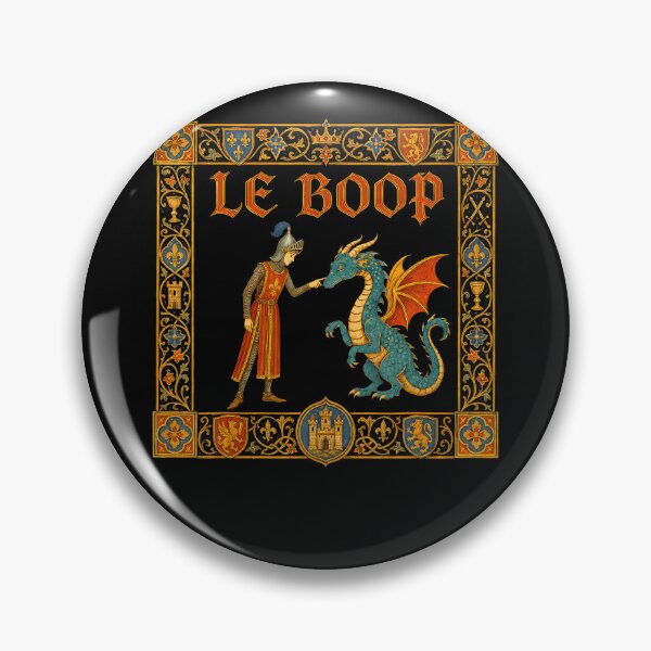 Item preview, Le Boop Medieval Knight Dragon Fantasy Humor designed and sold by Averybennett23.
