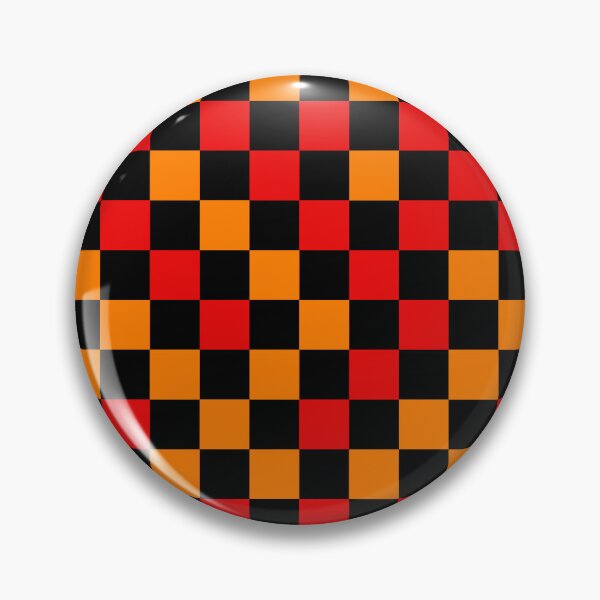 Item preview, Red Orange and Black Checkered Design   designed and sold by PatternTitan.