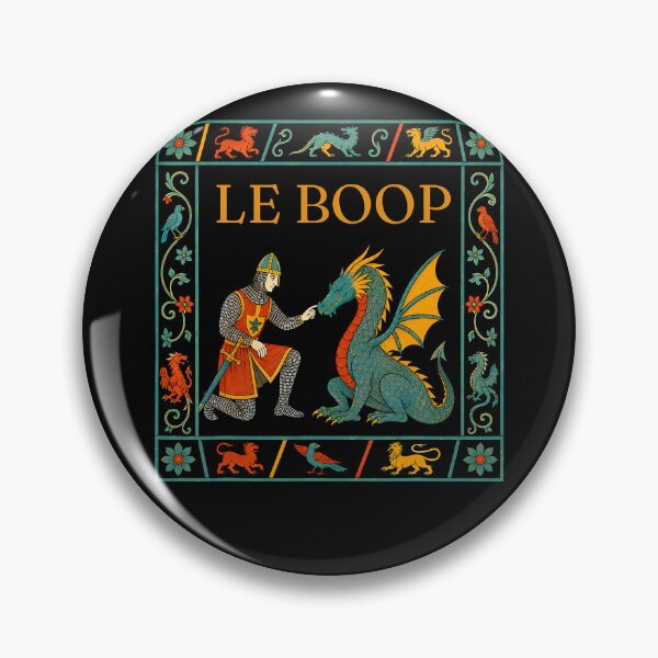 Item preview, Le Boop Medieval Knight Dragon Fantasy Humor designed and sold by Averybennett23.