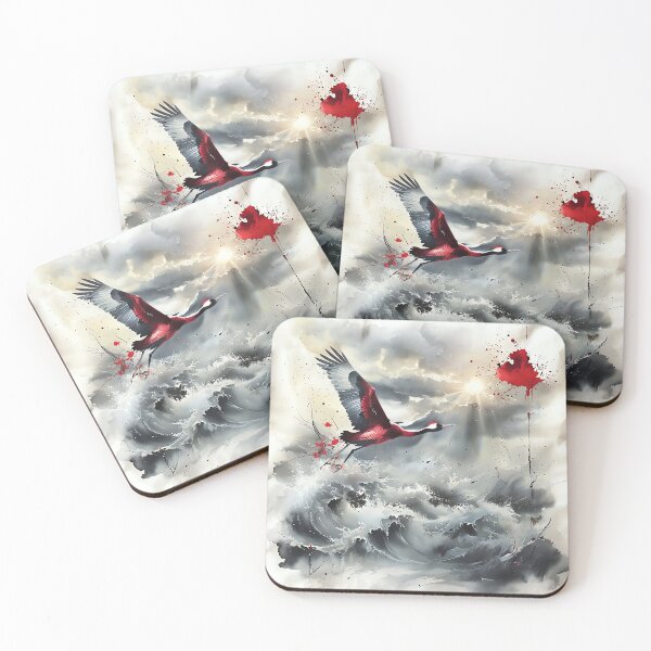 Item preview, Crane Over Stormy Seas designed and sold by ONYX Pixee.