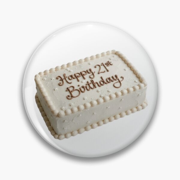 Item preview, Happy 21st birthday 21 cute adorable cake party vanilla white kawaii designed and sold by CheeseBlueprint.