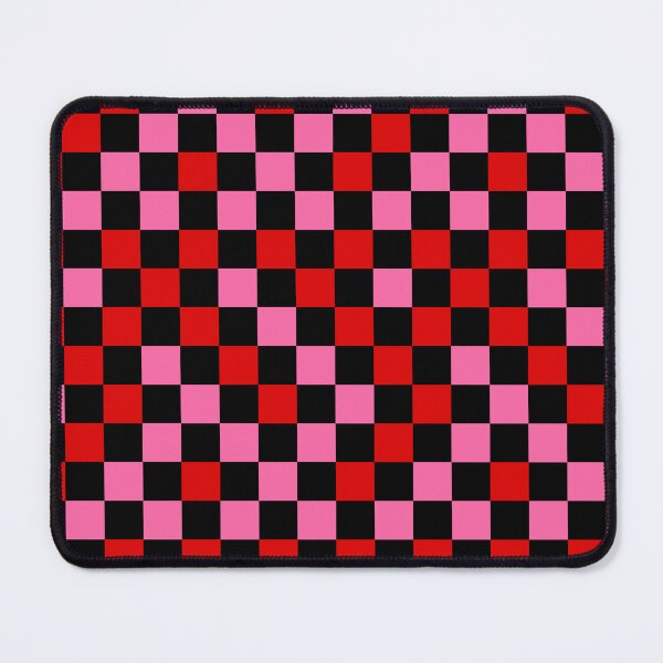 Item preview, Red Pink and Black Checkered Design   designed and sold by PatternTitan.
