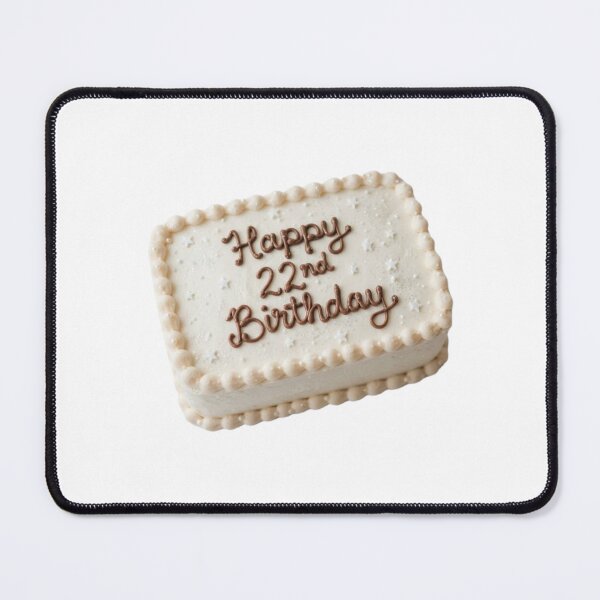 Item preview, Happy 22nd birthday 22 cute adorable cake party vanilla white kawaii designed and sold by CheeseBlueprint.